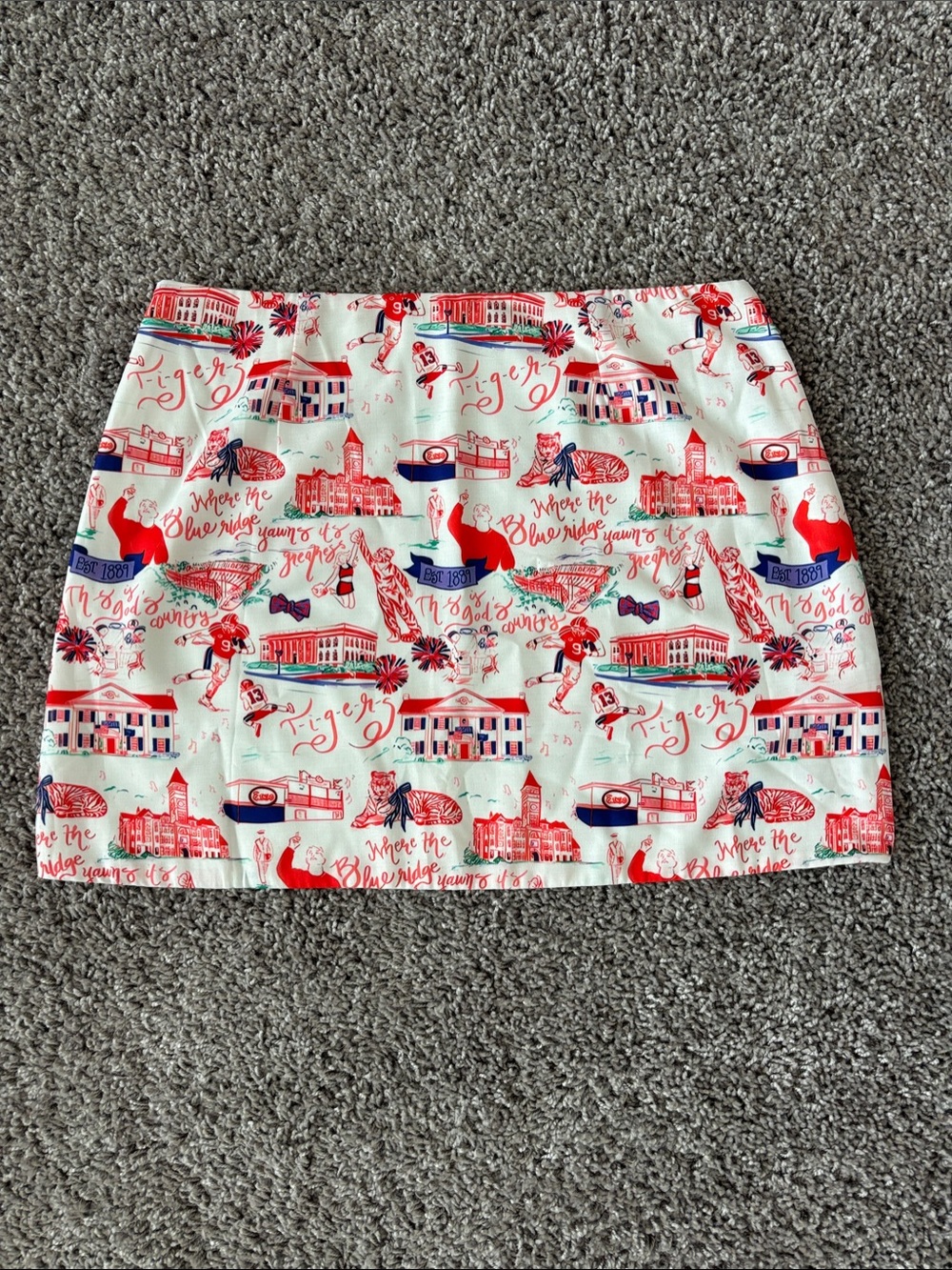 Clemson Theme Mini Skirt